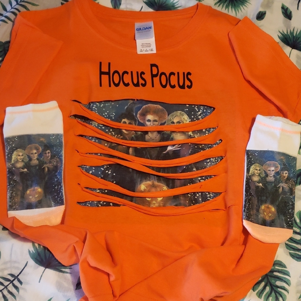 Orange Hocus Pocus T-Shirt and Socks Set